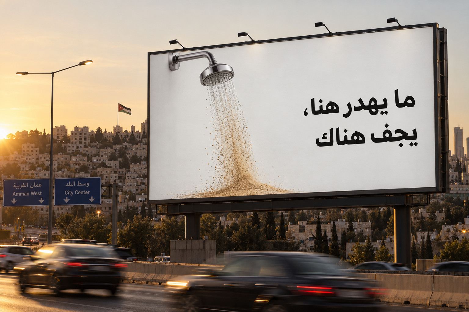 ما يهدر هنا، يجف هناك · حملة توعية